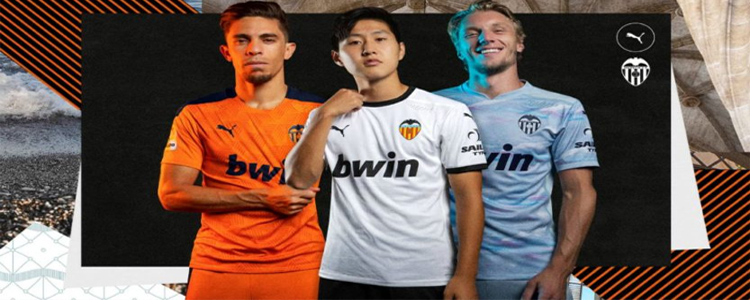camisetas Valencia replicas 2020-2021